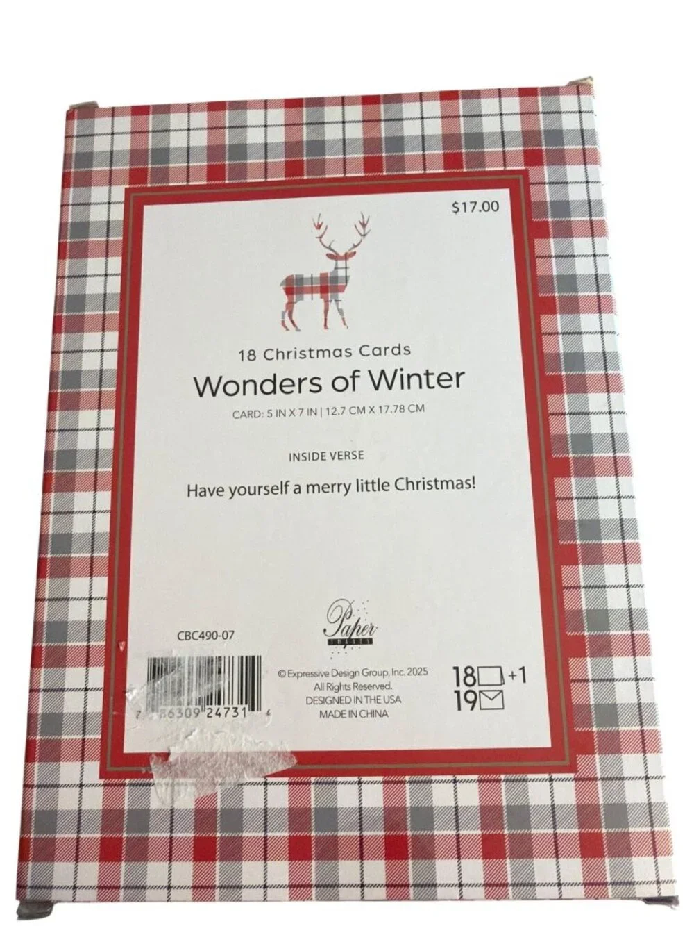 Wonders Of Winter 18 Christmas Greeting Cards Merry Bright Snowflake Holiday New